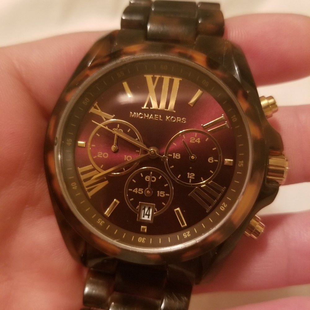 Michael Kors Tortoise Bradshaw Watch